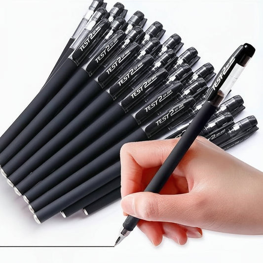 Pulpen Gel TEST2 0.5mm – Tinta Hitam, Halus & Isi Ulang